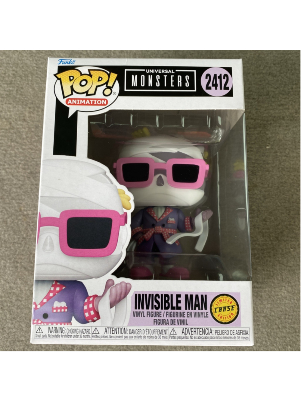 Funko POP! Universal Monsters : Invisible Man #2412 CHASE